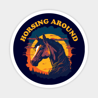 Horsing Around Magnet